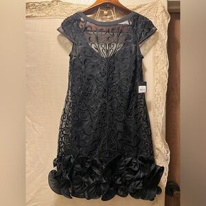 Guess Black Swirl Mini Dress